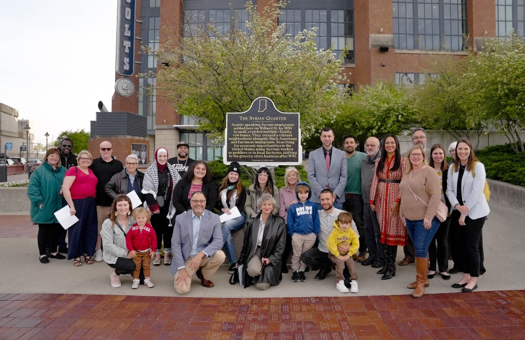 Syrian Quarter Marker Dedicated at Lucas Oil Stadium